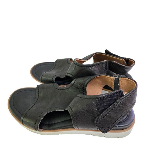 Sofft Black Leather Comfort Sandals Size 7M - Picture 2 of 7